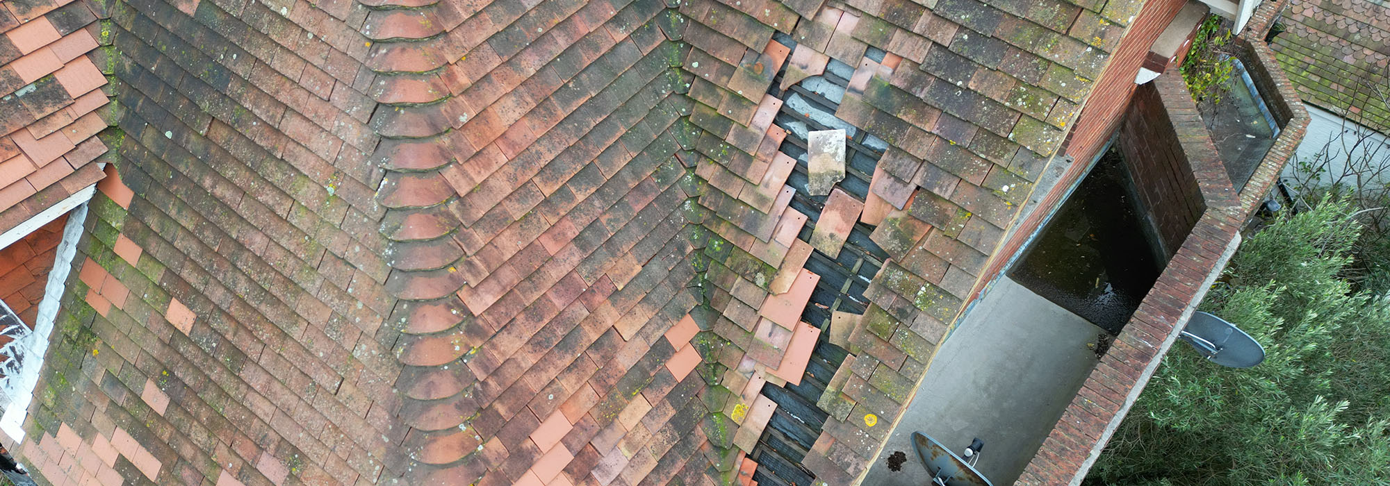 Droneinspektion af tag